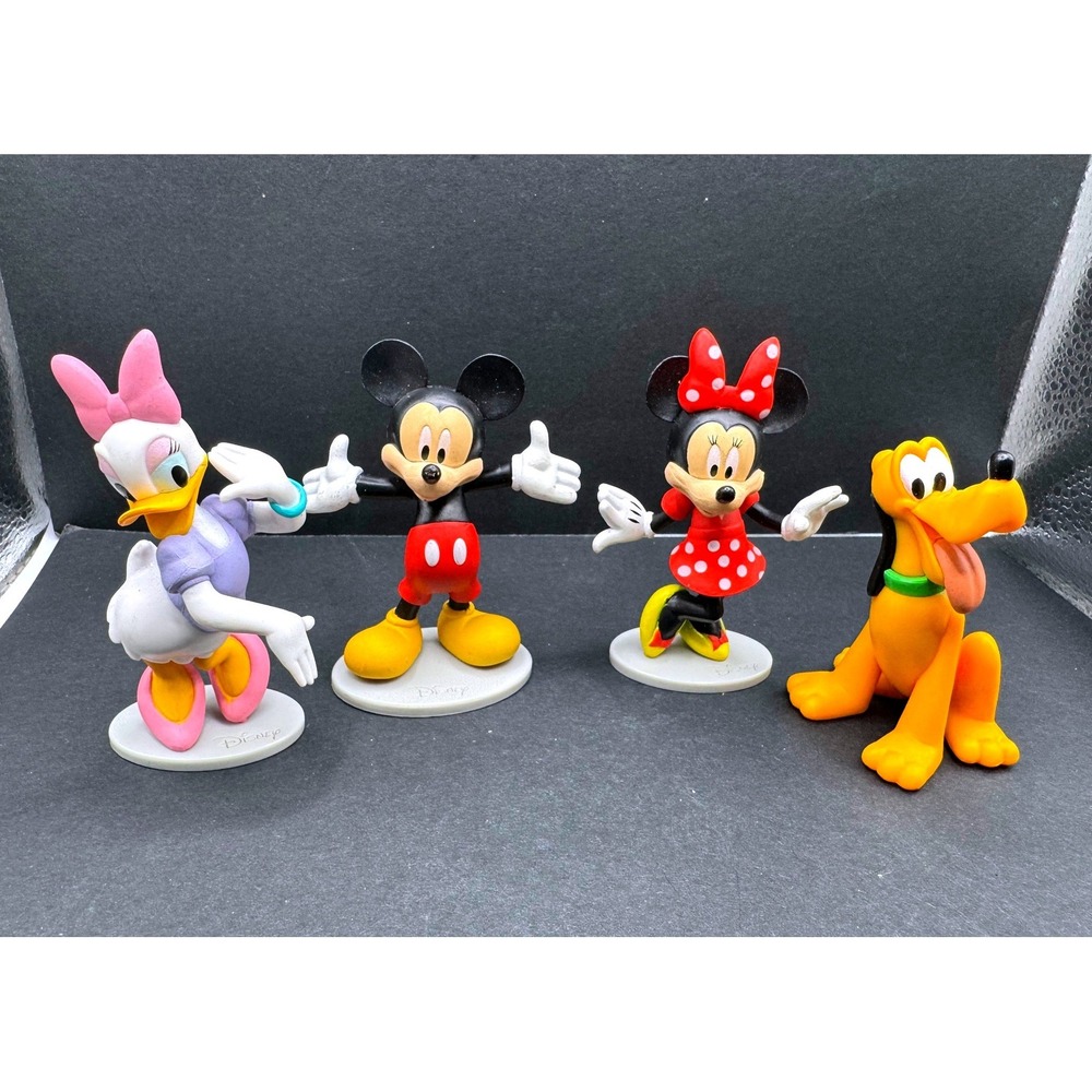 Disney Just Play Mickey Minnie Daisy Pluto Figure Set 0967LH01 4pc Collection